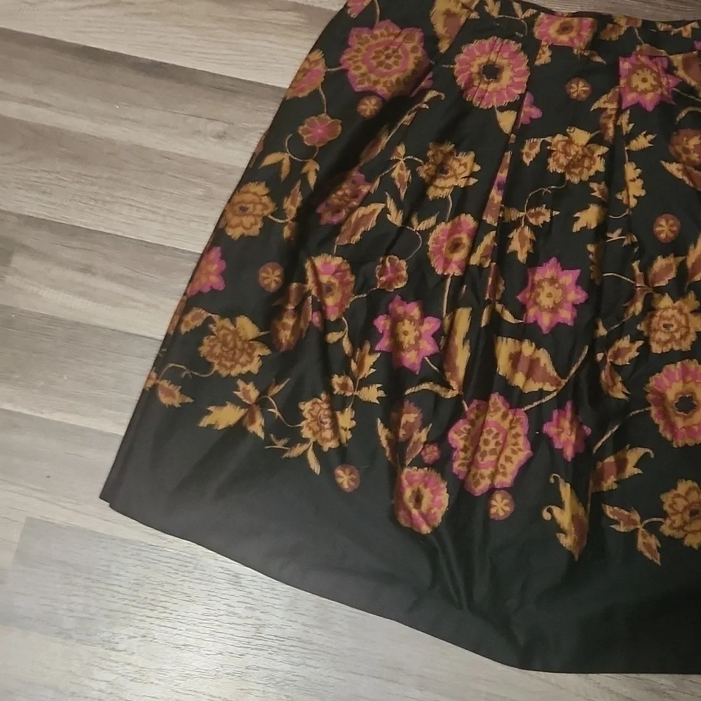 Peck & Peck Collection 50's Inspired Floral Skirt Size 10 Bohemian